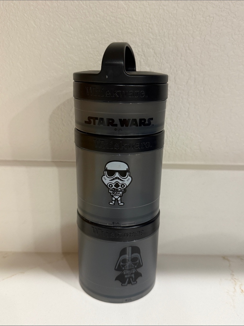 Star Wars Gray Stackable Snack Container Set